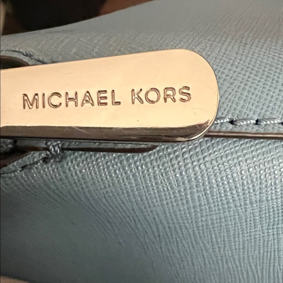 NWOT Michael Kors Light Blue Satchel - Picture 6 of 9